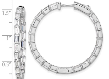 Sterling Silver Earrings Style QSH190 - Classique Jewelry Inc.