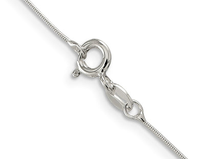 Sterling silver snake link chain, another view
