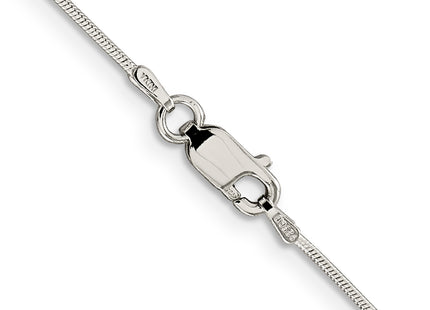 Sterling Silver Snake Chain, 14 x 0.8mm