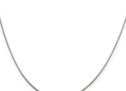 Sterling silver snake link chain, alternate view