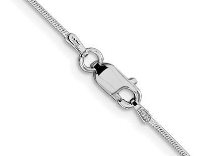 Sterling silver snake link chain, another view