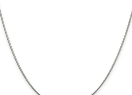 Sterling Silver Snake Chain w/2in ext., 20 x 1mm