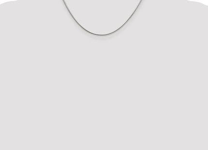 Sterling Silver Rhodium-plated Round Snake Chain (Style QSN030R-16)