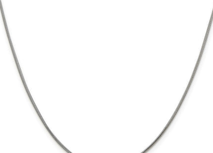 Sterling silver snake link chain, alternate view