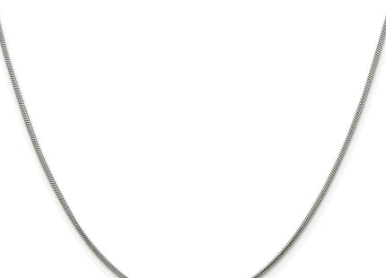 Sterling silver snake link chain, alternate view