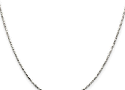 Sterling silver snake link chain, alternate view
