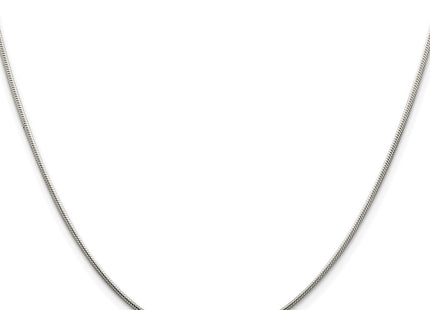 Sterling silver snake link chain, alternate view