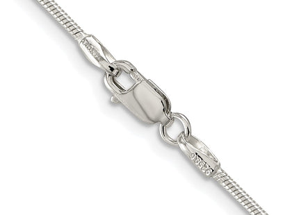 Sterling silver snake link chain, another view