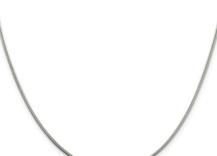 Sterling silver snake link chain, alternate view