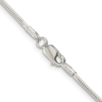 Sterling Silver Snake Chain, 16 x 1.5mm
