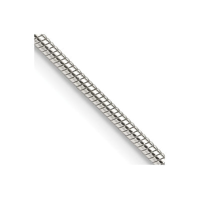 Sterling Silver Snake Chain, 16 x 1.5mm
