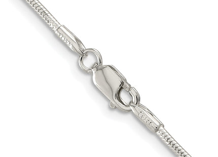 Sterling silver snake link chain, another view