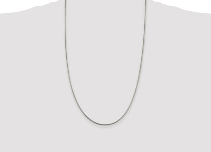 Sterling silver snake link chain, additional view