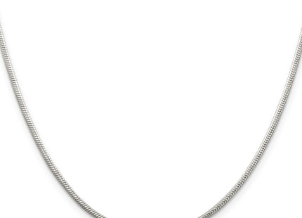 Sterling silver snake link chain, alternate view