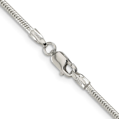 Sterling Silver Snake Bracelet, 7 x 1.75mm