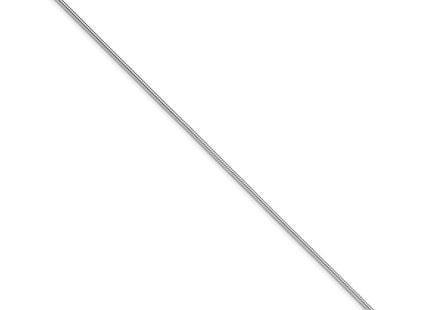Sterling Silver Rhodium-plated Snake Bracelet, 7 x 1.75mm