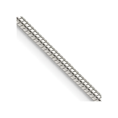 Sterling Silver Snake Bracelet, 7 x 1.75mm