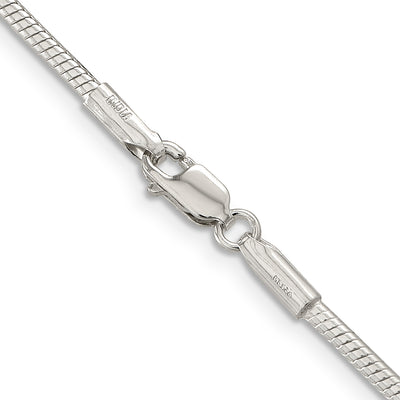 Sterling Silver Snake Chain, 16 x 2mm