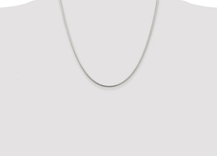 Sterling silver snake link chain, additional view