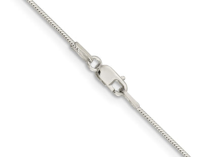 Sterling silver snake link chain, another view
