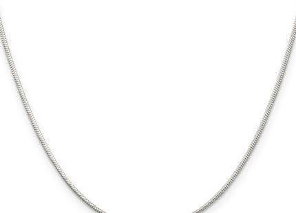 Sterling Silver Round Snake Chain, 16 x 1.2mm