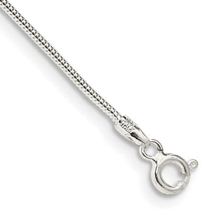 Sterling Silver Round Snake Chain (Style QSNL035-8)