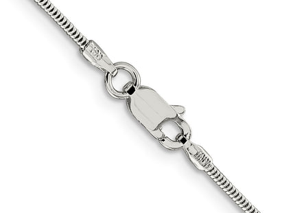 Sterling silver snake link anklet, another view