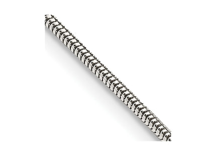Sterling silver snake link anklet
