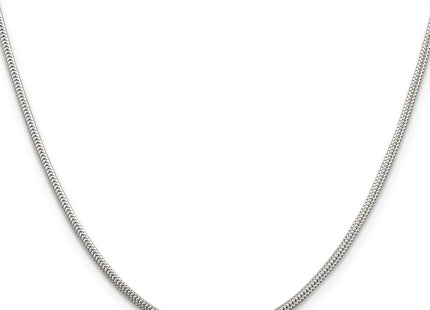 Sterling silver snake link chain, alternate view