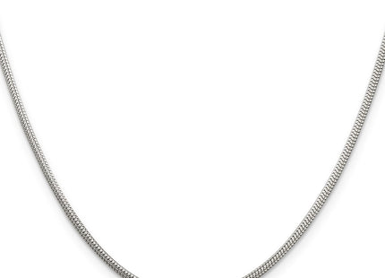 Sterling silver snake link chain, alternate view