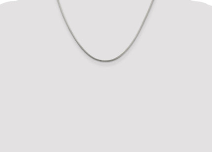 Sterling silver snake link chain, further view