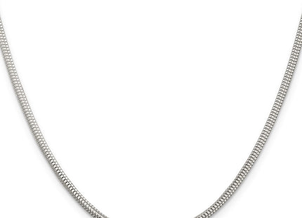 Sterling silver snake link chain, alternate view