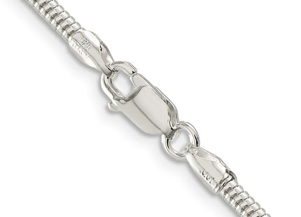 Sterling silver snake link chain, another view