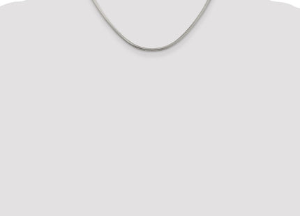 Sterling silver snake link chain, further view
