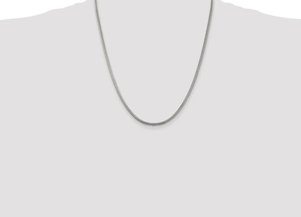 Sterling Silver Round Snake Chain, 22 x 2.5mm