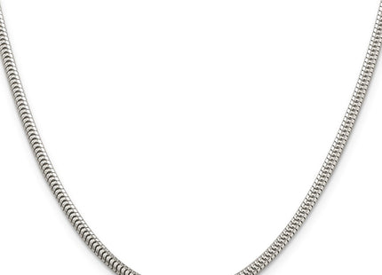Sterling silver snake link chain, alternate view