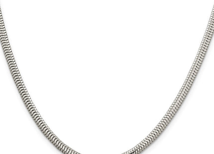 Sterling silver snake link chain, alternate view