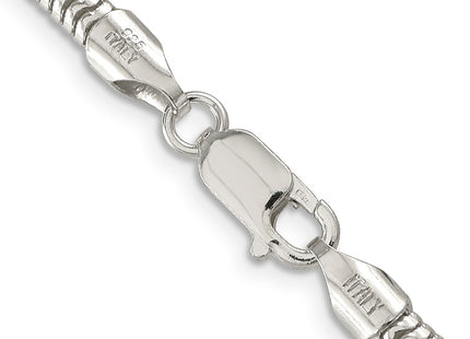 Sterling silver snake link bracelet, alternate view