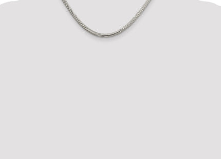 Sterling silver snake link chain, further view