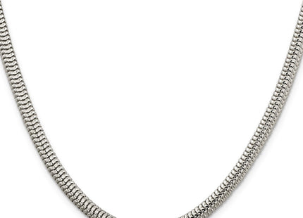 Sterling silver snake link chain, alternate view