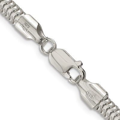 Sterling Silver Round Snake Chain, 18 x 5mm