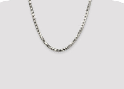 Sterling silver snake link chain, additional view