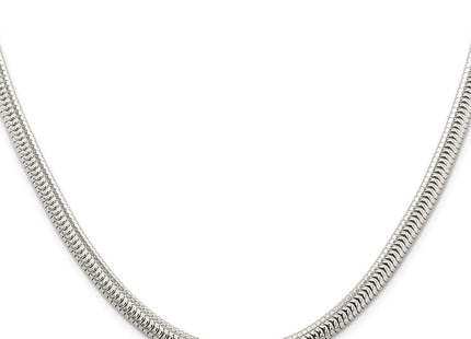 Sterling silver snake link chain, alternate view