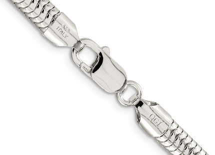 Sterling silver snake link chain, another view