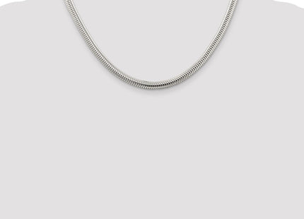 Sterling silver snake link chain, further view