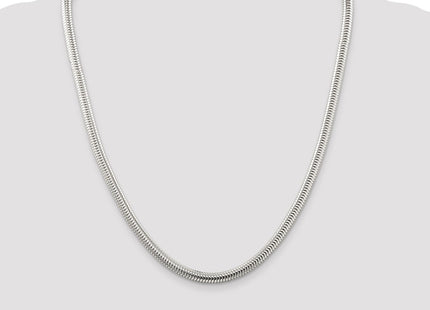 Sterling silver snake link chain, additional view