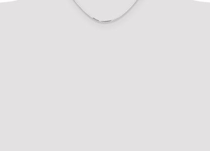 Sterling Silver Polished Square Snake Chain, 16 x 1mm