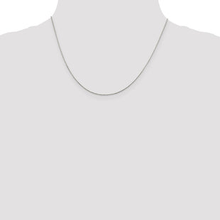 Sterling Silver Diamond-cut Round Spiga Chain (Style QSR025-18)