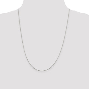 Sterling Silver Diamond-cut Round Spiga Chain (Style QSR025-24)