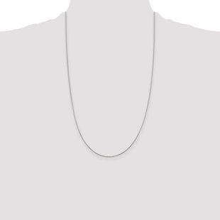 Sterling Silver Diamond-cut Round Spiga Chain (Style QSR025-26)